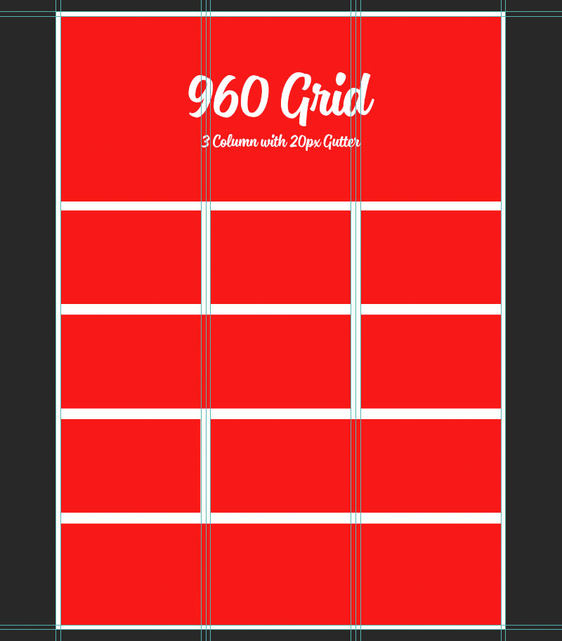 960 Grid PSD 3 Column