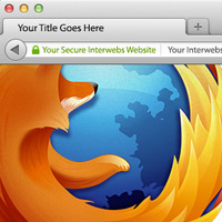 Firefox Browser Mock-up