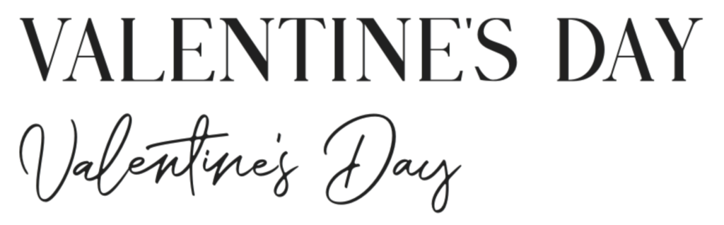 Romantic Couple-valentines-font